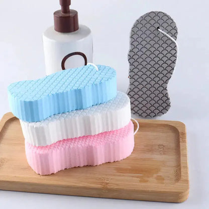 3D Cartoon Embossed Baby Bath Sponge for Household Use
